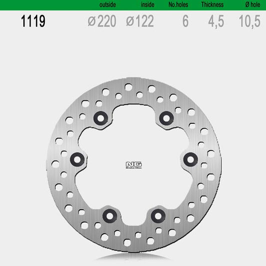 Bremsscheibe NG1119 passend für Kawasaki