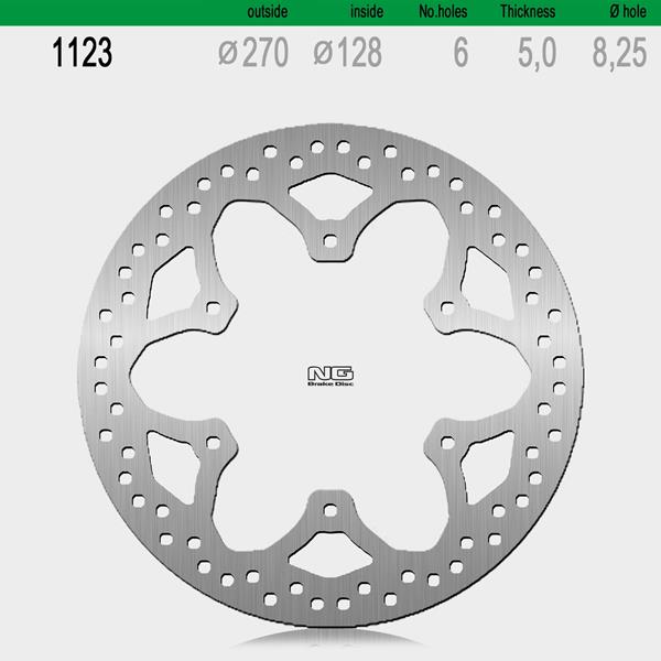 Bremsscheibe NG1123 passend für MBK und Yamaha