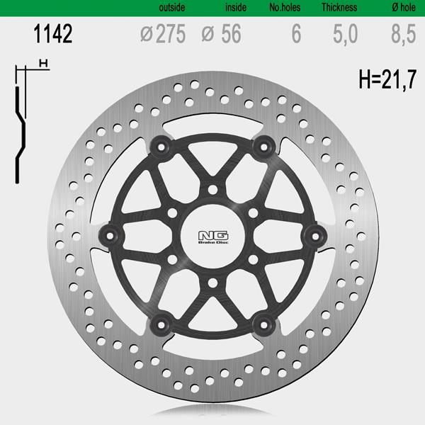 Bremsscheibe NG1142 passend für Suzuki