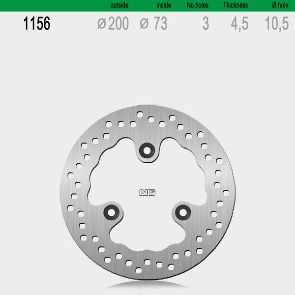 Bremsscheibe NG1156 passend für SYM