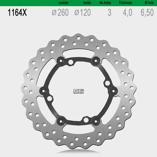 Bremsscheibe NG1164X passend für Husqvarna