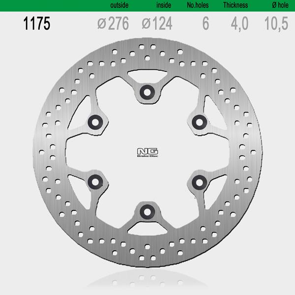 Bremsscheibe NG1175 passend für Daelim und Hyosung