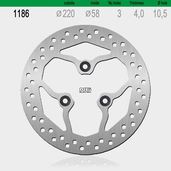 Bremsscheibe NG1186 passend für Daelim