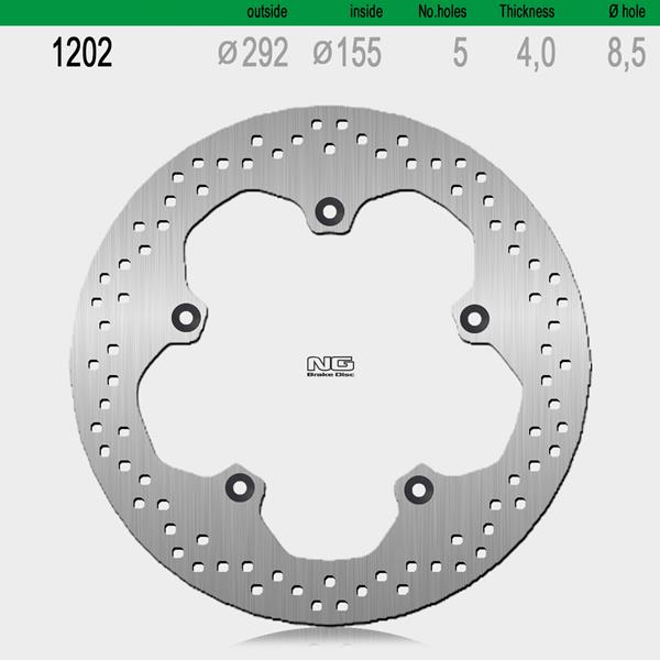 Bremsscheibe NG1202 passend für Yamaha