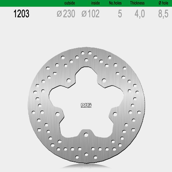 Bremsscheibe NG1203 passend für Yamaha