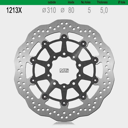 Bremsscheibe NG1213X passend für Kawasaki