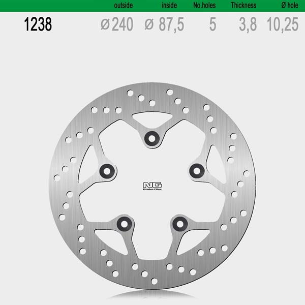 Bremsscheibe NG1238 passend für Kymco