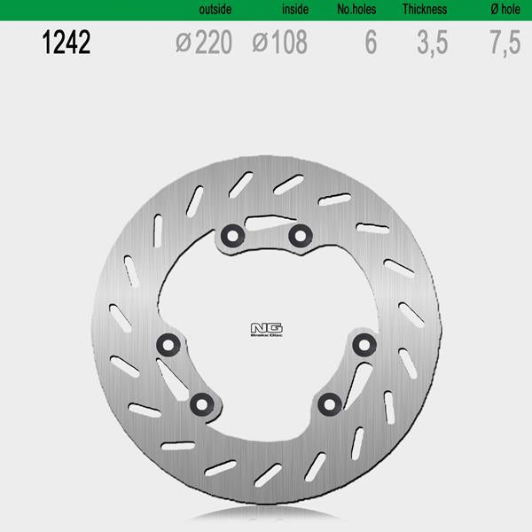 Bremsscheibe NG1242 passend für Rieju