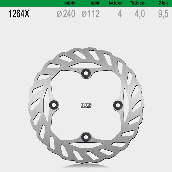 Bremsscheibe NG1264X passend für Beta und Husqvarna