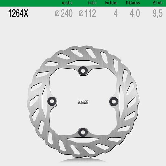Bremsscheibe NG1264X passend für Beta und Husqvarna