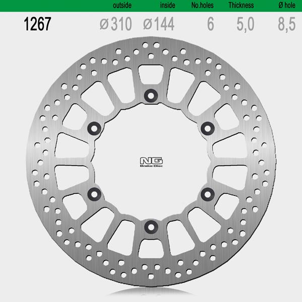 Bremsscheibe NG1267 passend für Triumph