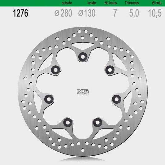 Bremsscheibe NG1276 passend für Kawasaki