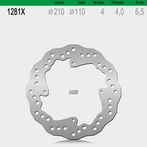 Bremsscheibe NG1281X passend für Husqvarna und KTM