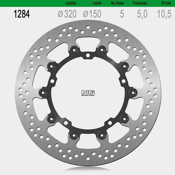 Bremsscheibe NG1284 passend für Triumph