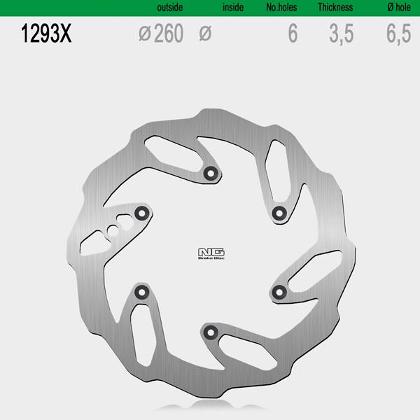 Bremsscheibe NG1293X passend für Beta