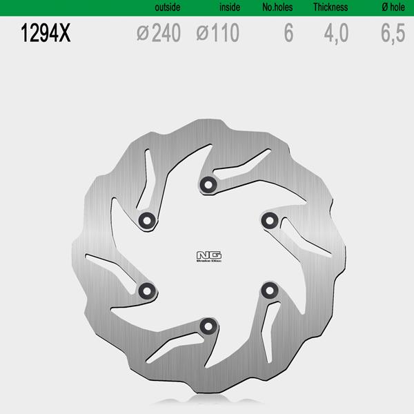 Bremsscheibe NG1294X passend für Beta