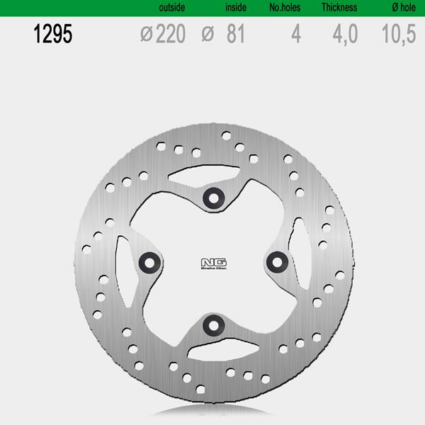 Bremsscheibe NG1295 passend für Suzuki