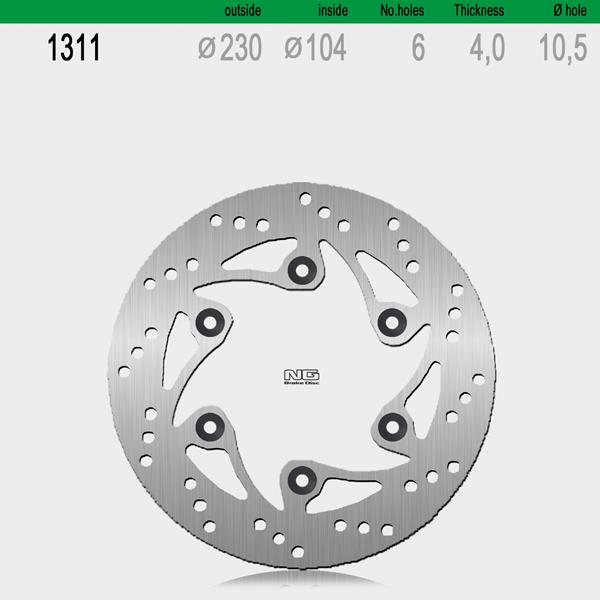 Bremsscheibe NG1311 passend für Husqvarna und KTM