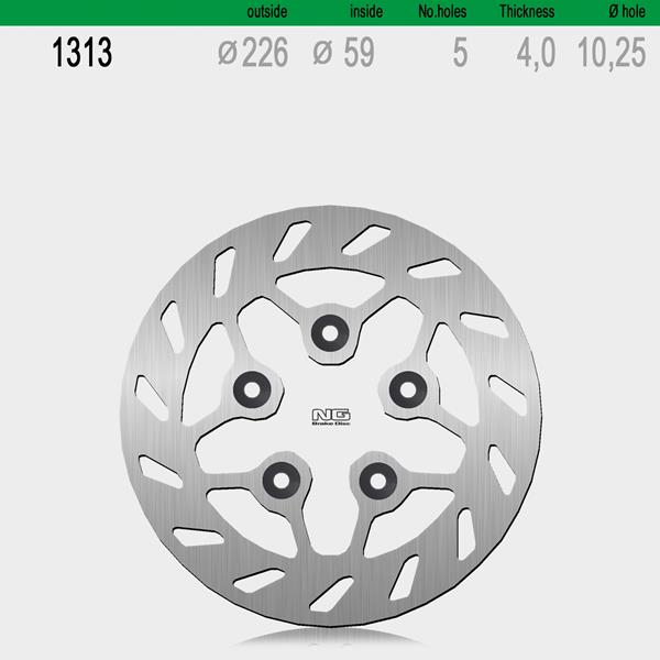 Bremsscheibe NG1313 passend für Peugeot und SYM