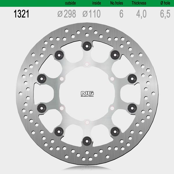 Bremsscheibe NG1321 passend für Aprilia