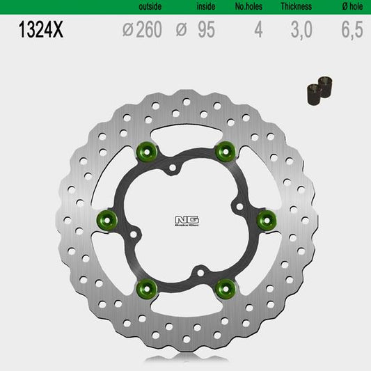Bremsscheibe NG1324X passend für KTM