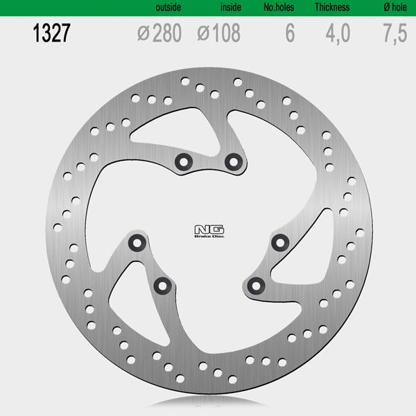 Bremsscheibe NG1327 passend für Rieju