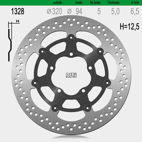 Bremsscheibe NG1328 passend für Honda