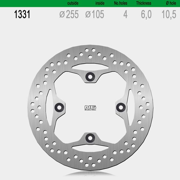 Bremsscheibe NG1331 passend für Triumph