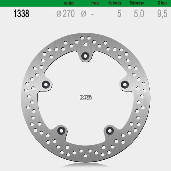 Bremsscheibe NG1338 passend für BMW
