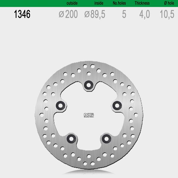 Bremsscheibe NG1346 passend für Kymco