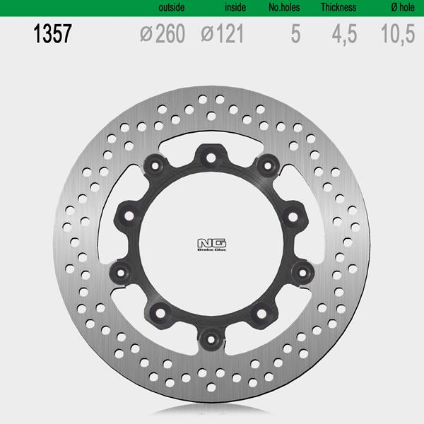 Bremsscheibe NG1357 passend für Suzuki