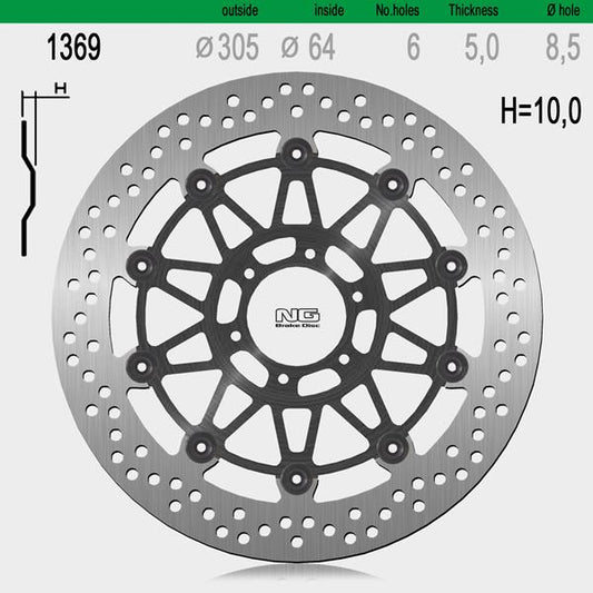 Bremsscheibe NG1369 passend für KTM