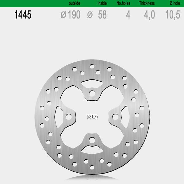 Bremsscheibe NG1445 passend für Honda