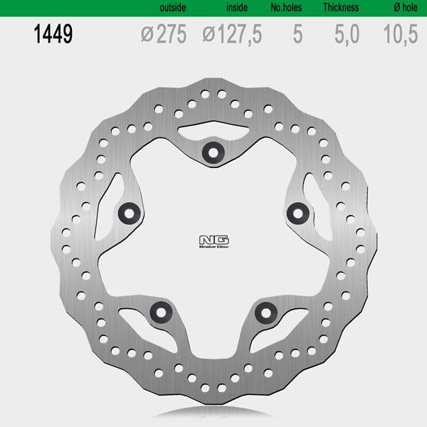 Bremsscheibe NG1449X passend für SYM