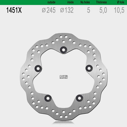 Bremsscheibe NG1451X passend für Yamaha