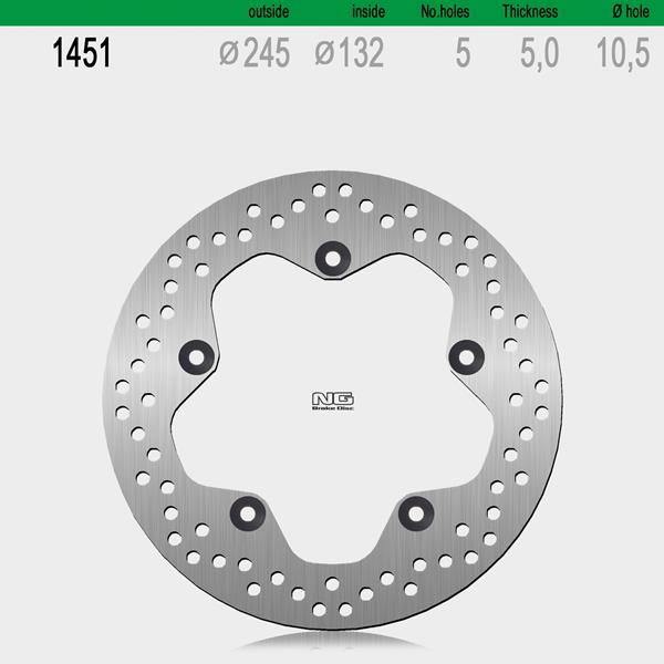 Bremsscheibe NG1451 passend für Yamaha