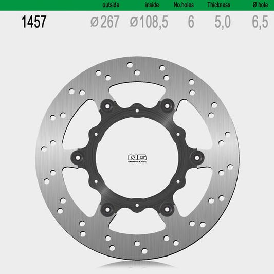 Bremsscheibe NG1457 passend für KTM