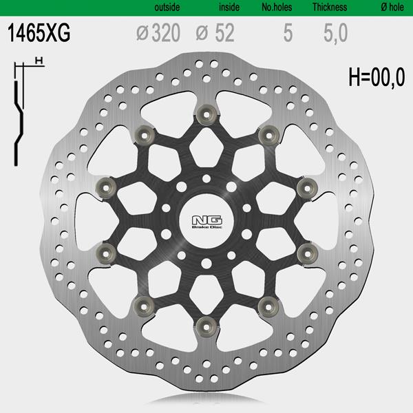 Bremsscheibe NG1465XG passend für Husqvarna und KTM
