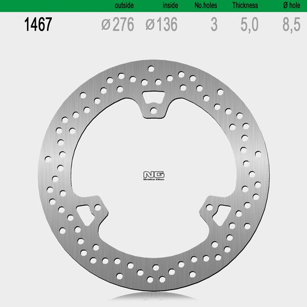 Bremsscheibe NG1467 passend für Yamaha