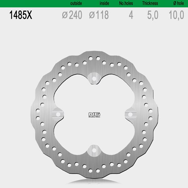 Bremsscheibe NG1485X passend für Honda