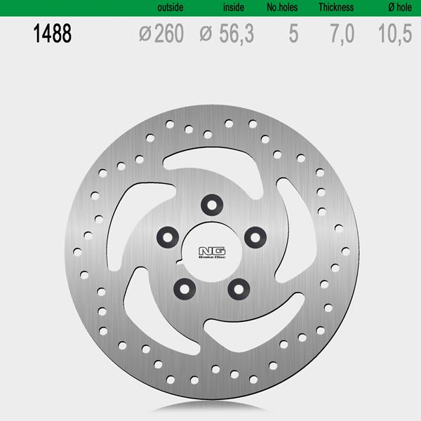 Bremsscheibe NG1488 passend für Harley-Davidson