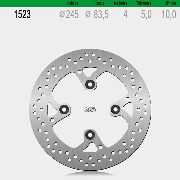 Bremsscheibe NG1523 passend für Ducati