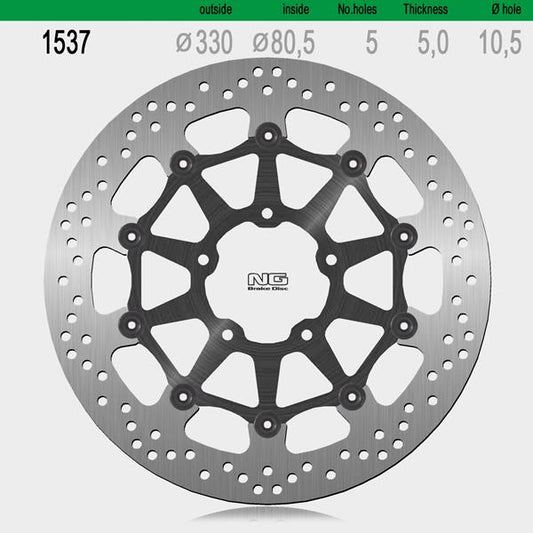 Bremsscheibe NG1537 passend für Kawasaki