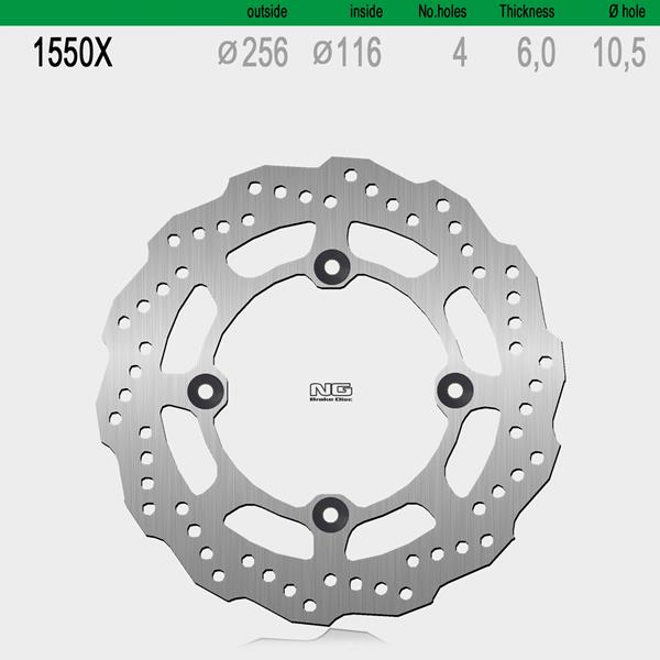 Bremsscheibe NG1550X passend für Honda