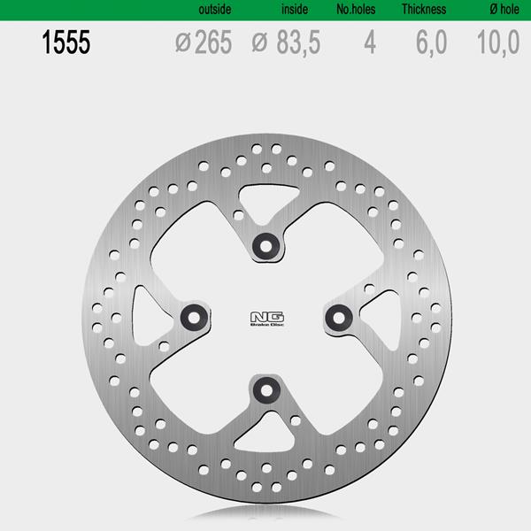 Bremsscheibe NG1555 passend für Ducati
