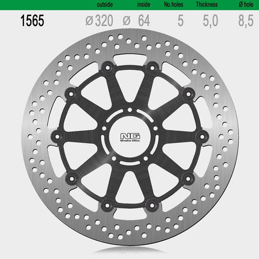 Bremsscheibe NG1565 passend für Cfmoto und KTM