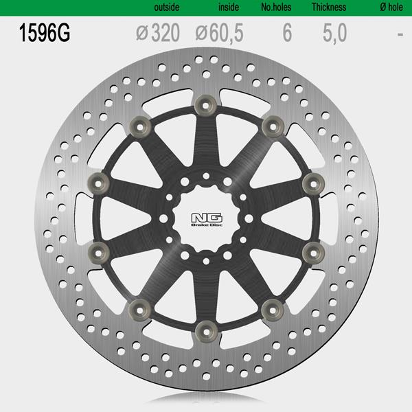 Bremsscheibe NG1596G passend für KTM