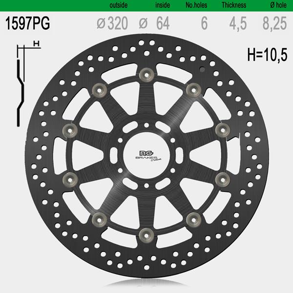 NG Bremsscheibe Set 1597PG Premium line