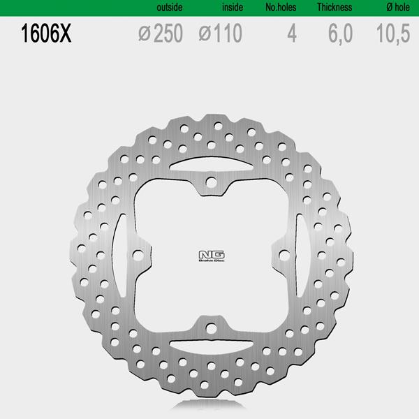 Bremsscheibe NG1606X passend für Kawasaki