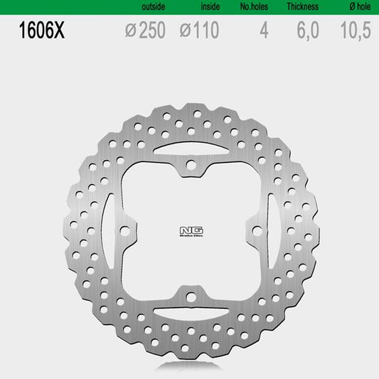 Bremsscheibe NG1606X passend für Kawasaki